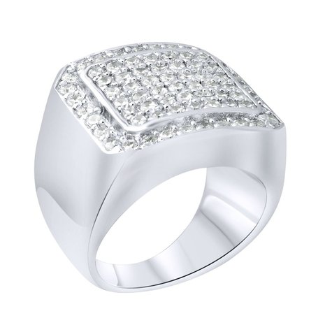 925 Zilveren Iced Out Ring - Bling