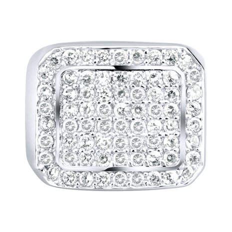 925 Zilveren Iced Out Ring - Bling