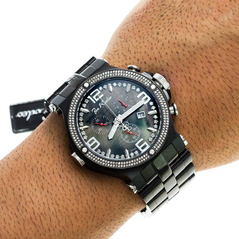 Joe Rodeo Diamond Watch - Phantom Black 2.25 ct