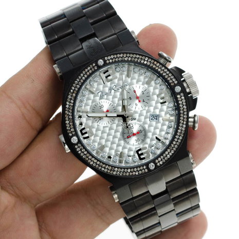 Joe Rodeo Diamanten Horloge - Phantom Zwart 2.25 ct