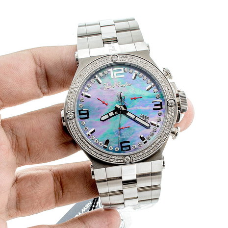 Joe Rodeo Diamanten Horloge - Phantom Zilver 2.25 ct