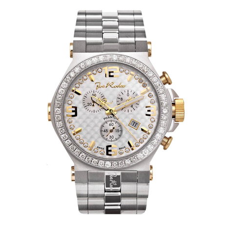 Joe Rodeo Diamanten Horloge - Phantom Zilver 3.25 ct