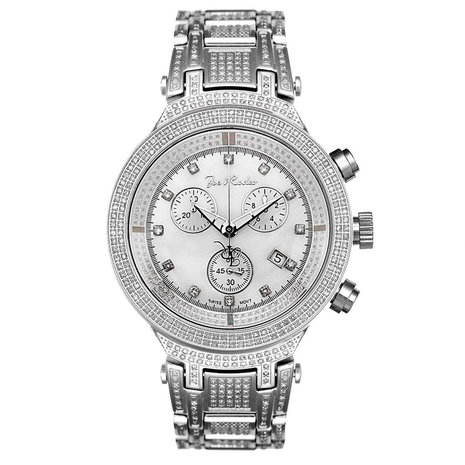 Joe Rodeo Diamond Watch - Master Silver 4.75 ct