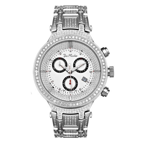 Joe Rodeo Diamond Watch - Master Silver 5.2 ct