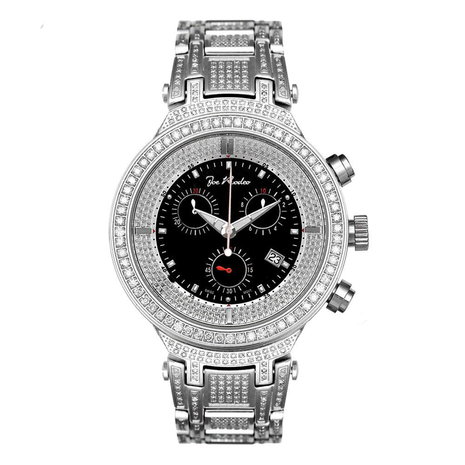 Joe Rodeo Diamond Watch - Master Silver 7.35 ct