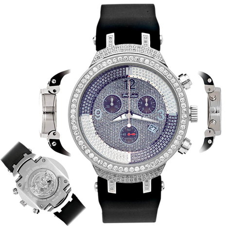 Joe Rodeo Diamanten Horloge - Master Zilver 2.65 ct