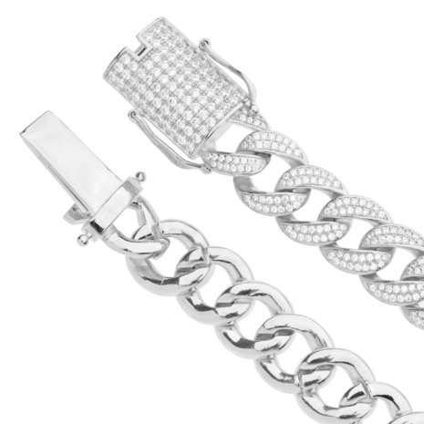 Sterling Silver 11mm Engravable Cuban Link ID Bracelet. Wholesale -  925Express