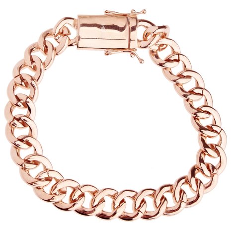 925 Zilveren Iced Out Miami Cuban Link Armband 12 MM - RG