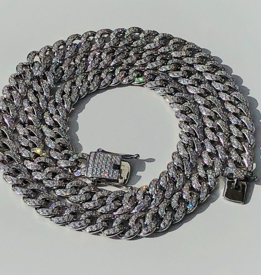 Iced Out Miami Cuban Link Chain Cloxstar Luxury Jewelry