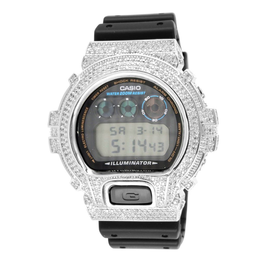 kust groet Minder Casio G-Shock DW6900 Silver Swarovski Edition - Cloxstar.com - Luxury  Jewelry & Watches - Cloxstar.com - Luxury Jewelry & Watches