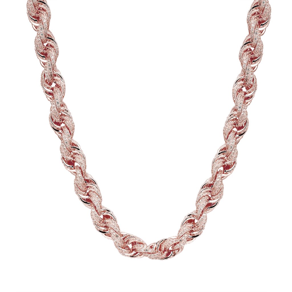 Rope chain hotsell iced out