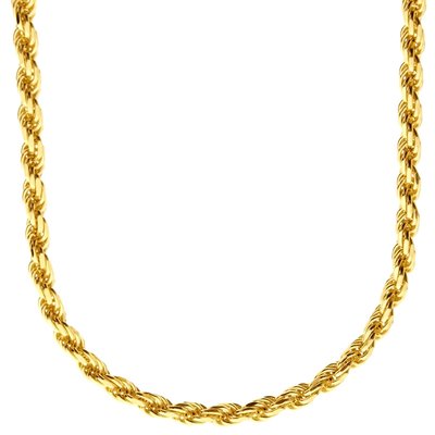 925 Zilveren Rope Chain 4 MM