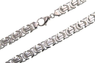 925 Silver Byzantine Chain Flat 14.0 MM