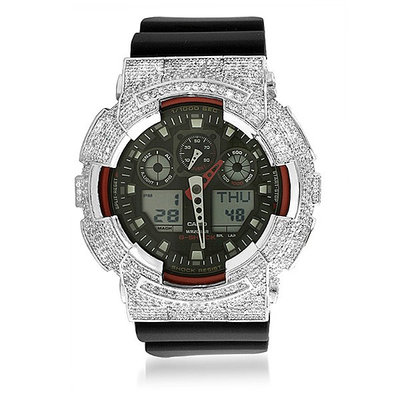 CUSTOM CASIO G-SHOCK WATCH 5.00CT SWAROVSKI