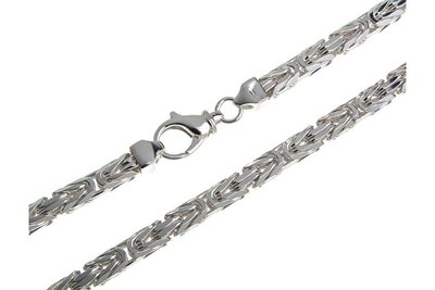 925 Zilveren Koningsketting Vierkant 11.0 MM