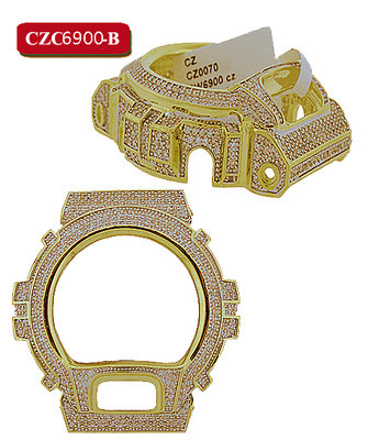 CUSTOM CASIO G-SHOCK BEZEL set with 5.0CT Swarovski Crystals