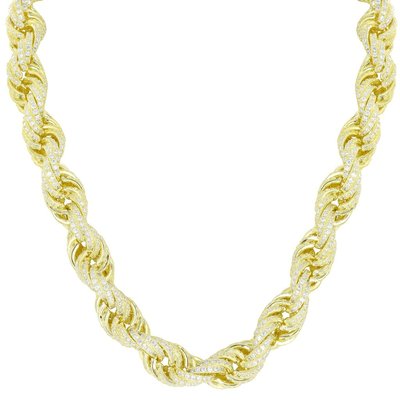 925 Zilveren Iced Out Rope Chain