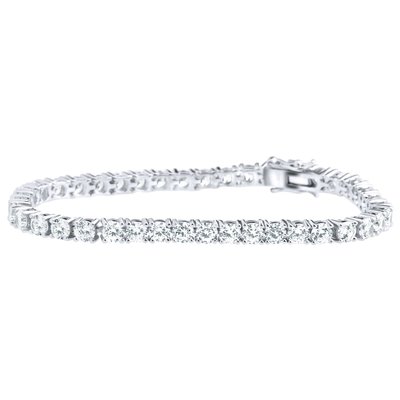 925 Silver Iced Out Tennis Bracelet