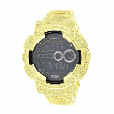 CUSTOM CASIO G-SHOCK WATCH 11.0 CT LAB MADE DIAMONDS