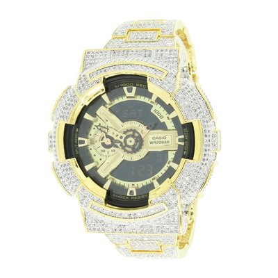 CUSTOM CASIO G-SHOCK WATCH 11.0 CT LAB MADE DIAMONDS